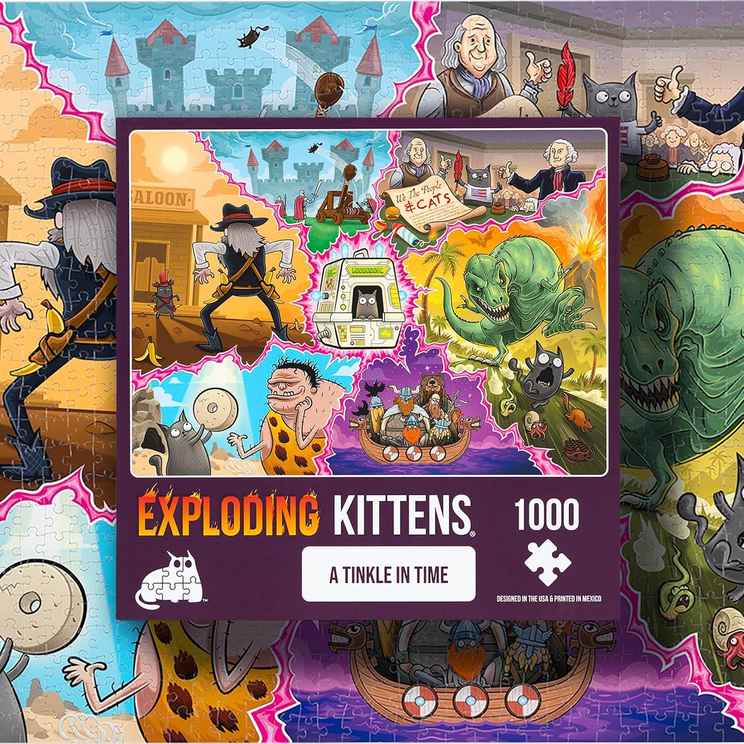 imageCat in The Mirror Jigsaw Puzzle by Exploding Kittens  1000 Pieces Ideal for Adults Teens and Kids  A Funny and Artistic CatThemed PuzzlePUZZLE  A Tinkle in Time 1000
