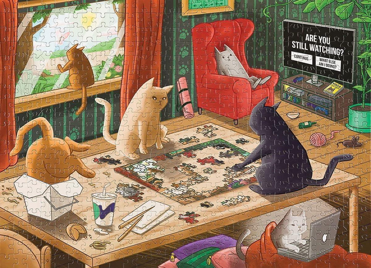 imageCats in Quarantine Jigsaw Puzzle by Exploding Kittens  1000 Pieces Jigsaw Puzzle for Adults Teens and Kids  Cat Puzzle Funny Puzzle Art Puzzle
