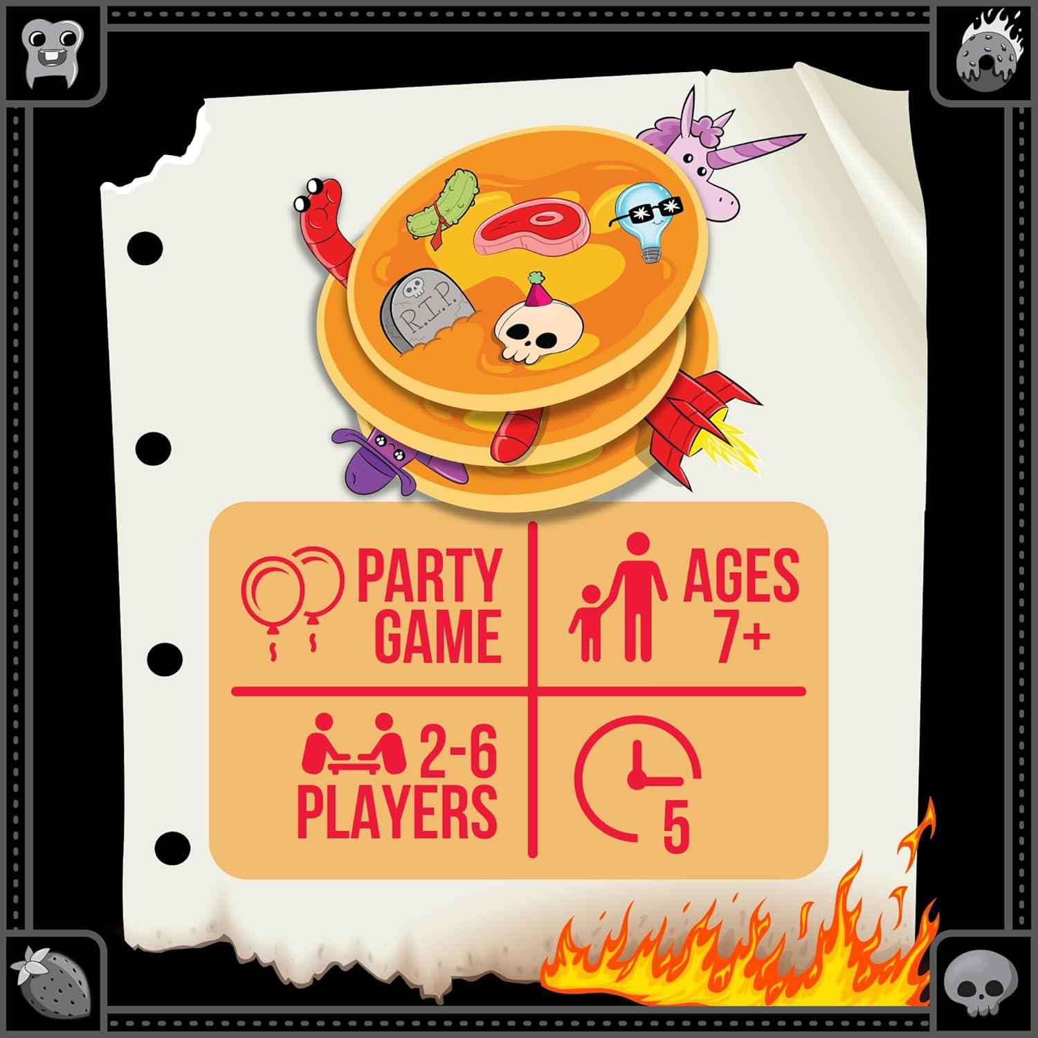 imageExploding Kittens Anarchy Pancakes 26 Players  Ages 7  5 Minutes to Play  Strategic and Chaotic Card Game  Party Game Family Game Night Kid and Adult Card Game