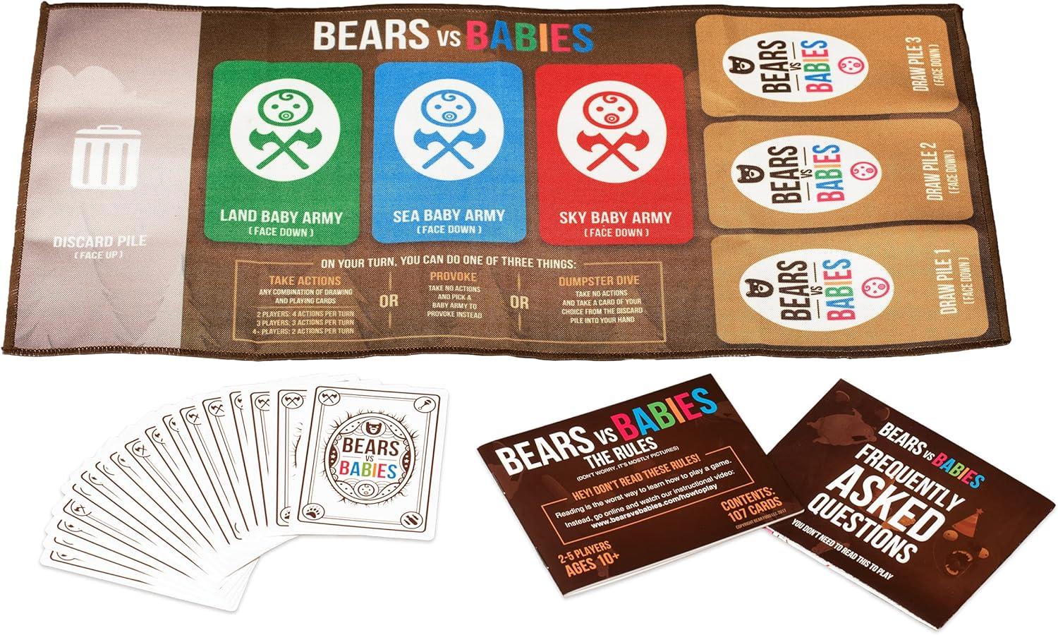 imageExploding Kittens Bears vs Babies 25 Players  Ages 10  20 Minutes to Play  Monster Building Card Game  Party Game Family Game Night Kid and Adult Card GameBears vs Babies