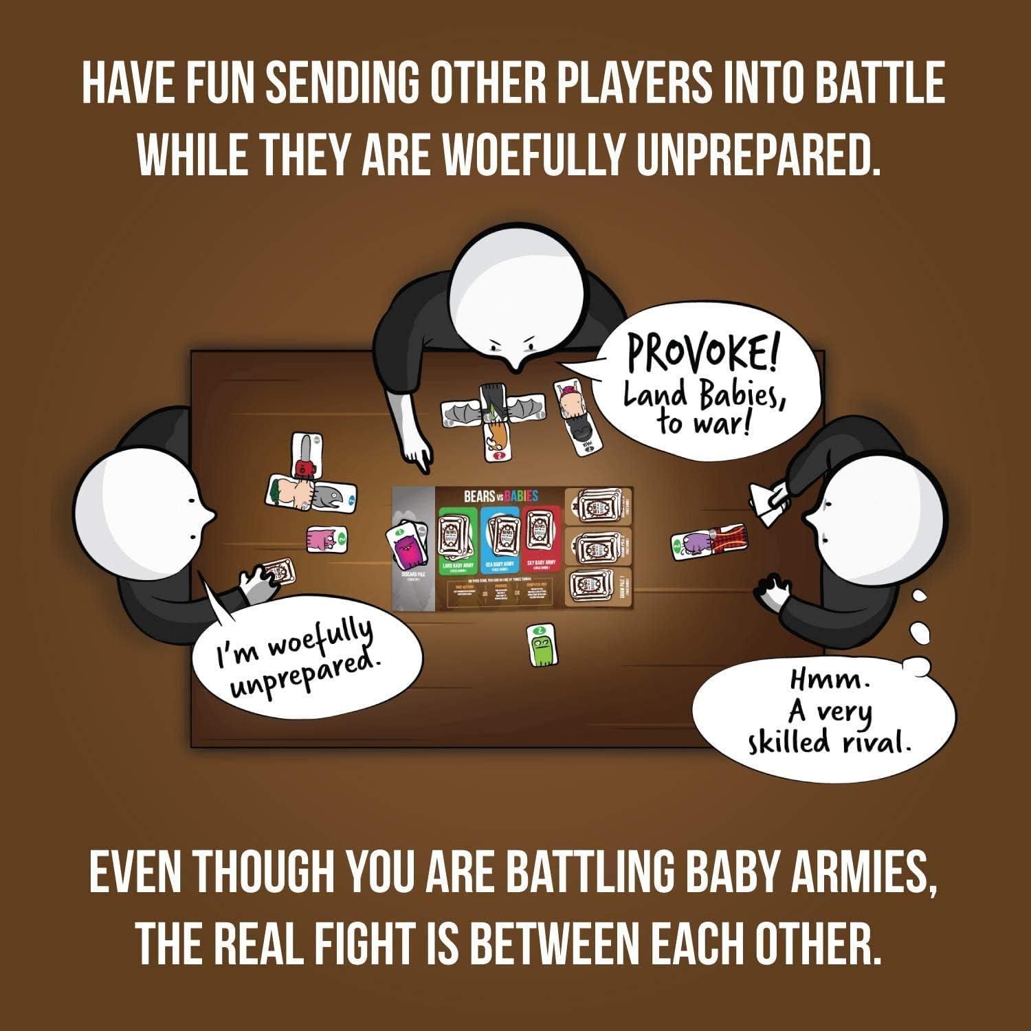 imageExploding Kittens Bears vs Babies 25 Players  Ages 10  20 Minutes to Play  Monster Building Card Game  Party Game Family Game Night Kid and Adult Card GameBears vs Babies