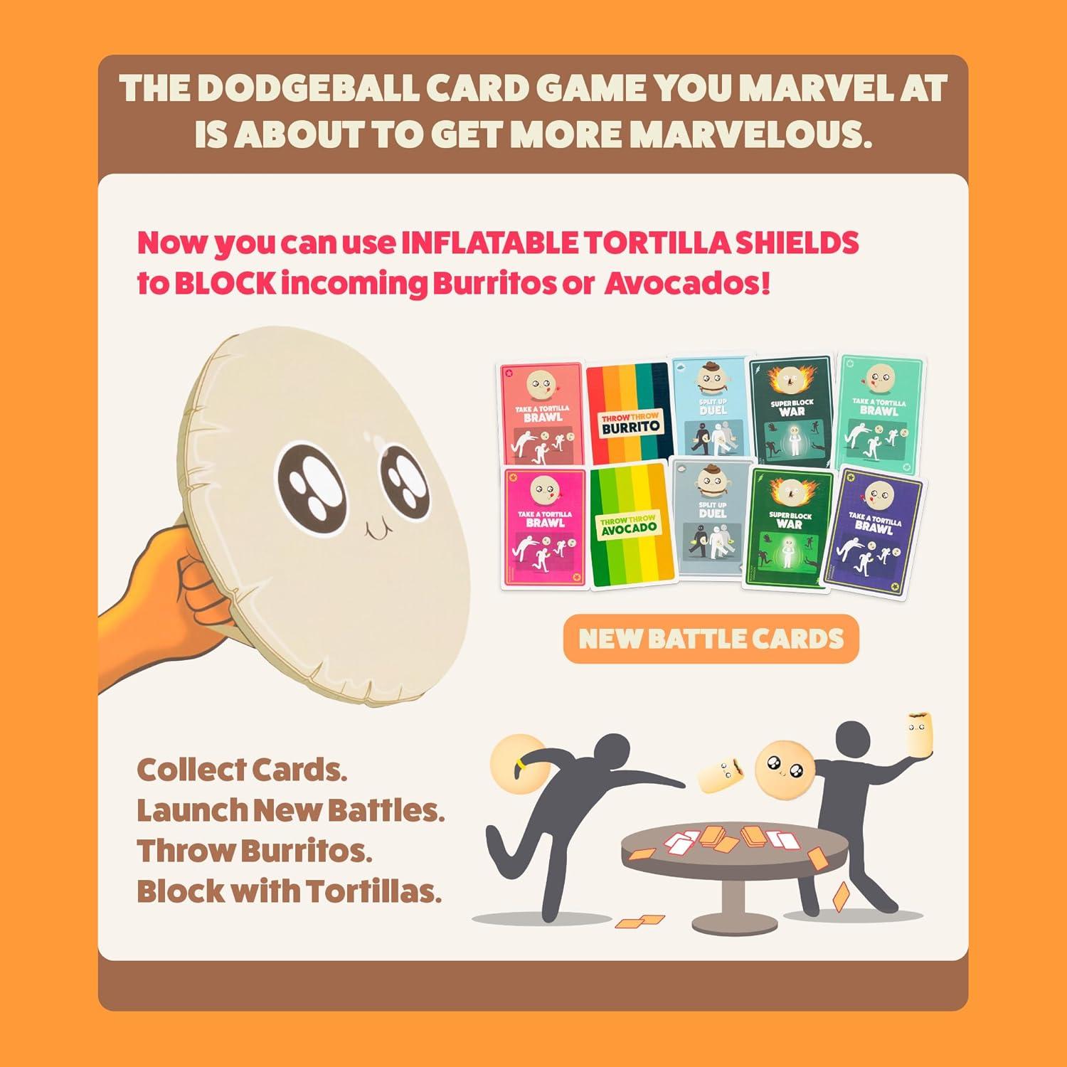 imageExploding Kittens Block Block Burrito Expansion Pack 26 Players  Ages 7  15 Minutes to Play  Original Game Required Inflatable Shields  Party ampamp Family Card Games for Kid ampamp Adults