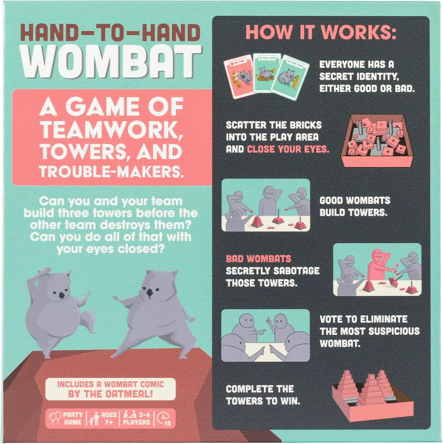 imageExploding Kittens Hand to Hand Wombat 36 Players  Ages 7  15 Minutes to Play  A Game of Teamwork and TroubleMakers  Party Game Family Game Night Kid and Adult Card Gameparty