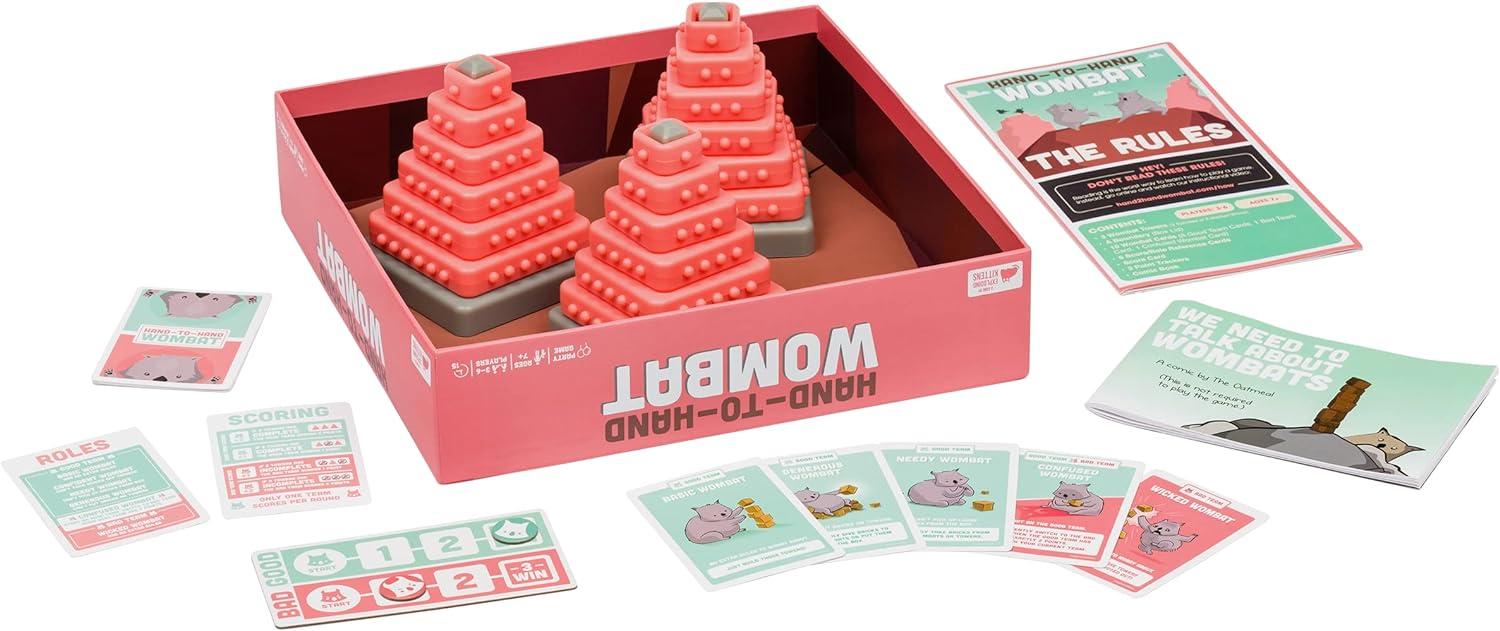 imageExploding Kittens Hand to Hand Wombat 36 Players  Ages 7  15 Minutes to Play  A Game of Teamwork and TroubleMakers  Party Game Family Game Night Kid and Adult Card Gameparty