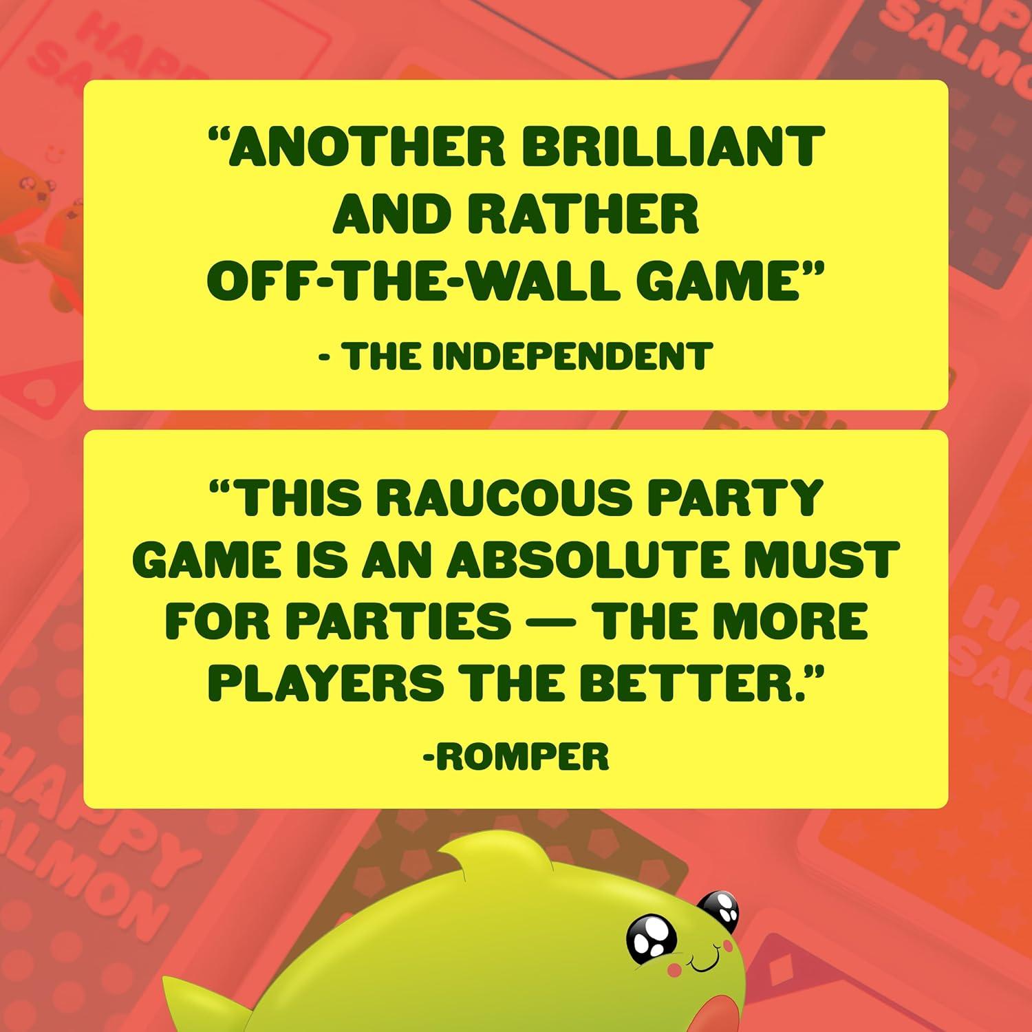 imageExploding Kittens Happy Salmon 38 Players  Ages 6  90 Second Rounds  Easy to Learn Quick Matching Card Game  Party Game Family Game Night Kid and Adult Card GameHappy Salmon Original