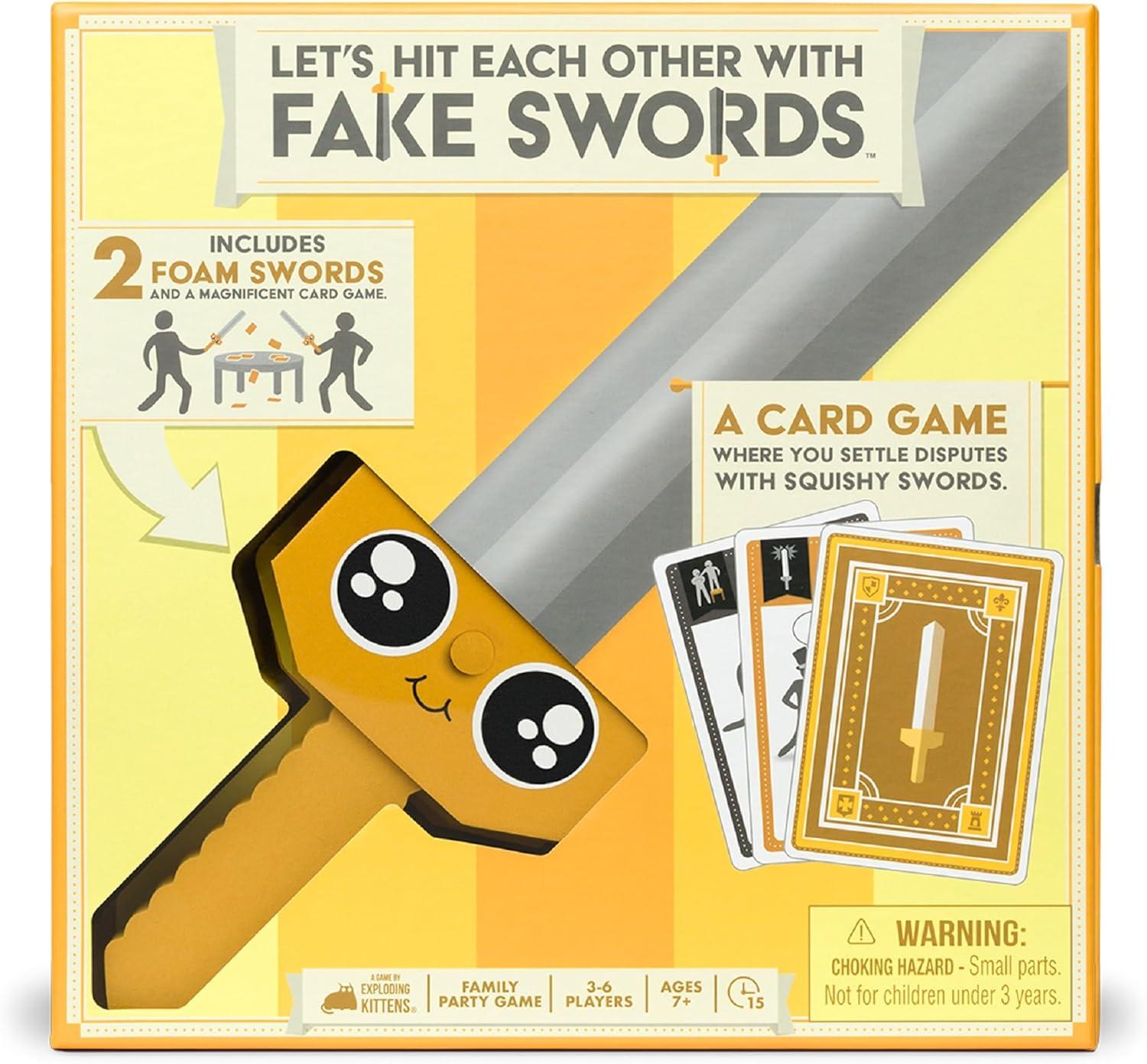 imageExploding Kittens Lets Hit Each Other with Fake Swords 36 Players  Ages 7  15 Minutes to Play  A Sword Fighting Card Game  Party Game Family Game Night Kid and Adult Card Game