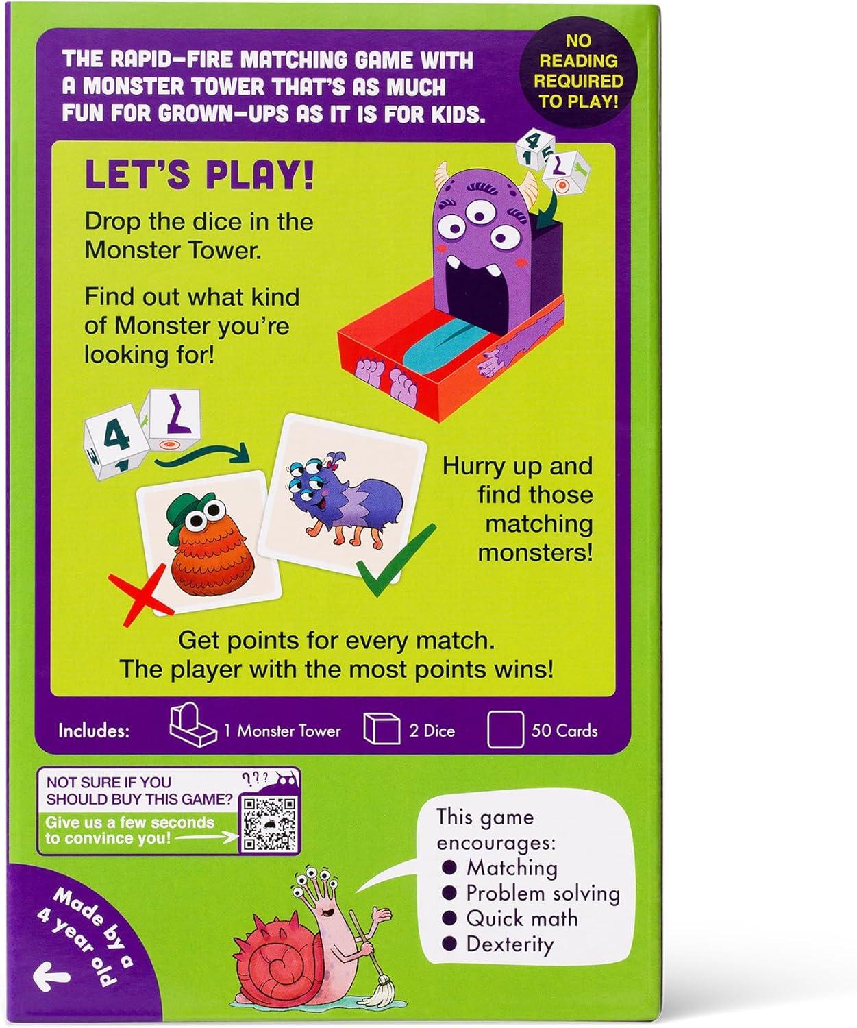 imageExploding Kittens Monster Match  Matching Dice Game for Kids Ages 4 26 Players  Fun Family Game NightCreative Kids Game