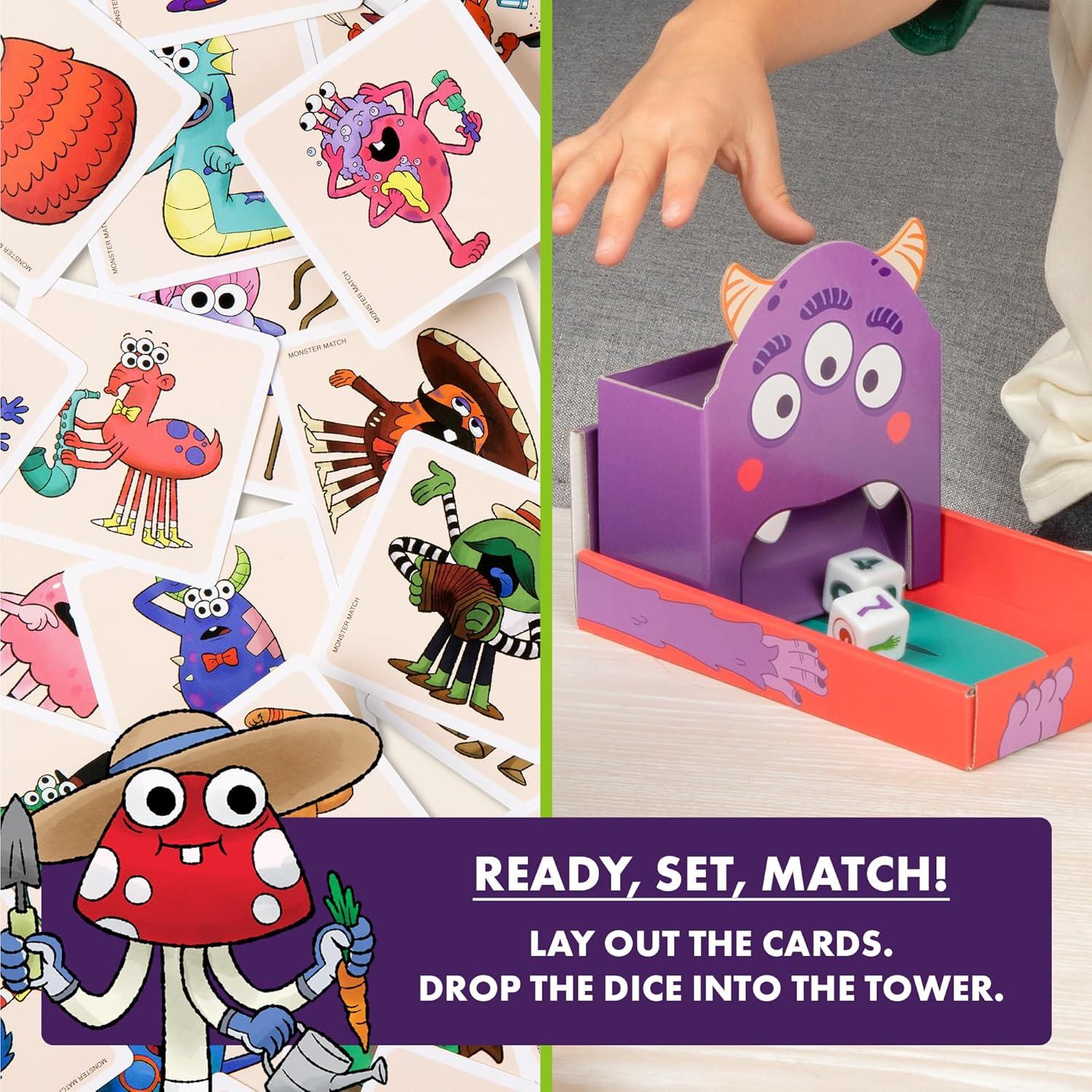 imageExploding Kittens Monster Match  Matching Dice Game for Kids Ages 4 26 Players  Fun Family Game NightCreative Kids Game