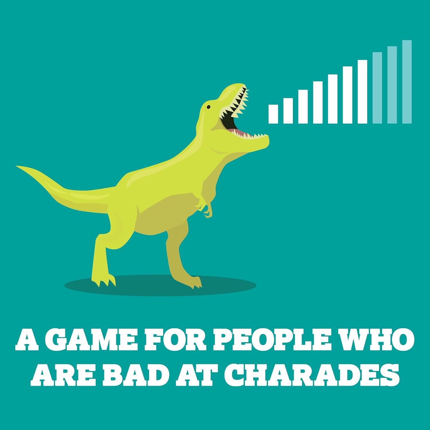 imageExploding Kittens On a Scale of One to TRex 28 Players  Ages 7  15 Minutes to Play  Charades Style Acting Card Game  Party Game Family Game Night Kid and Adult Card GameTRex NEW Game