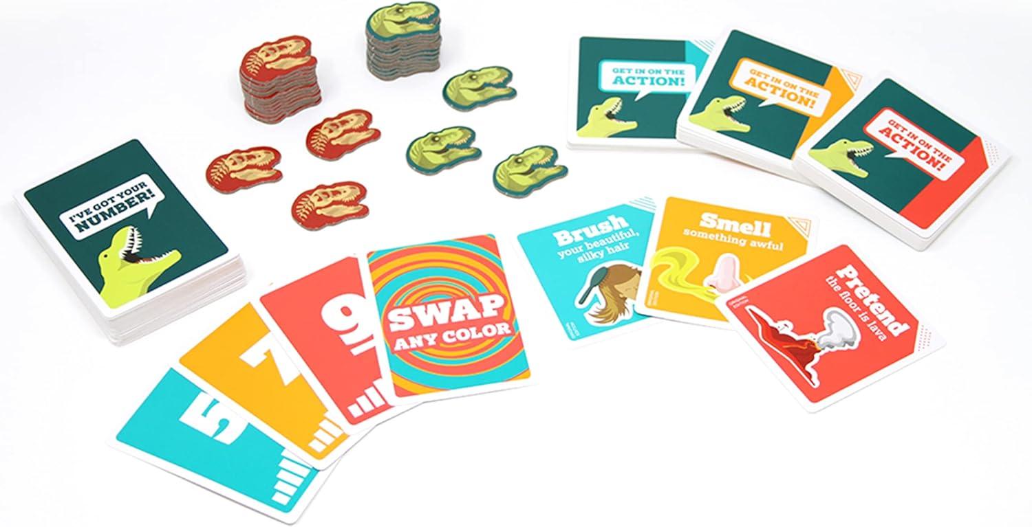 imageExploding Kittens On a Scale of One to TRex 28 Players  Ages 7  15 Minutes to Play  Charades Style Acting Card Game  Party Game Family Game Night Kid and Adult Card GameTRex NEW Game