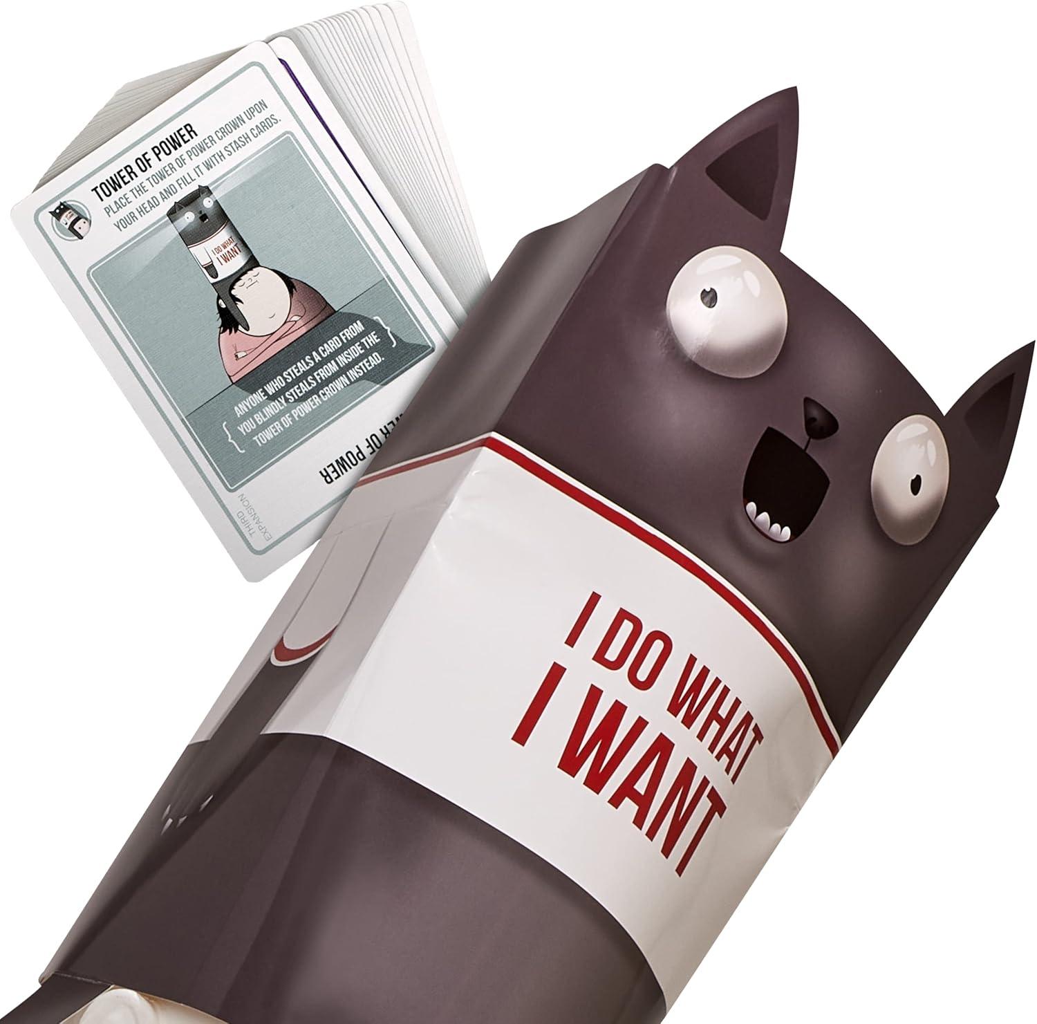 imageExploding Kittens Original Edition in Collectible Tin  Fun ampamp Hilarious Card Game for Kids and Adults Ideal for Party Family Game Night and Party 56 Cards IncludedExpansion Barking Kittens