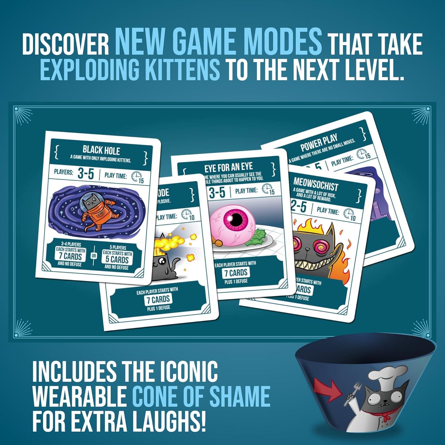 imageExploding Kittens Original Edition in Collectible Tin  Fun ampamp Hilarious Card Game for Kids and Adults Ideal for Party Family Game Night and Party 56 Cards IncludedRecipes for Disaster