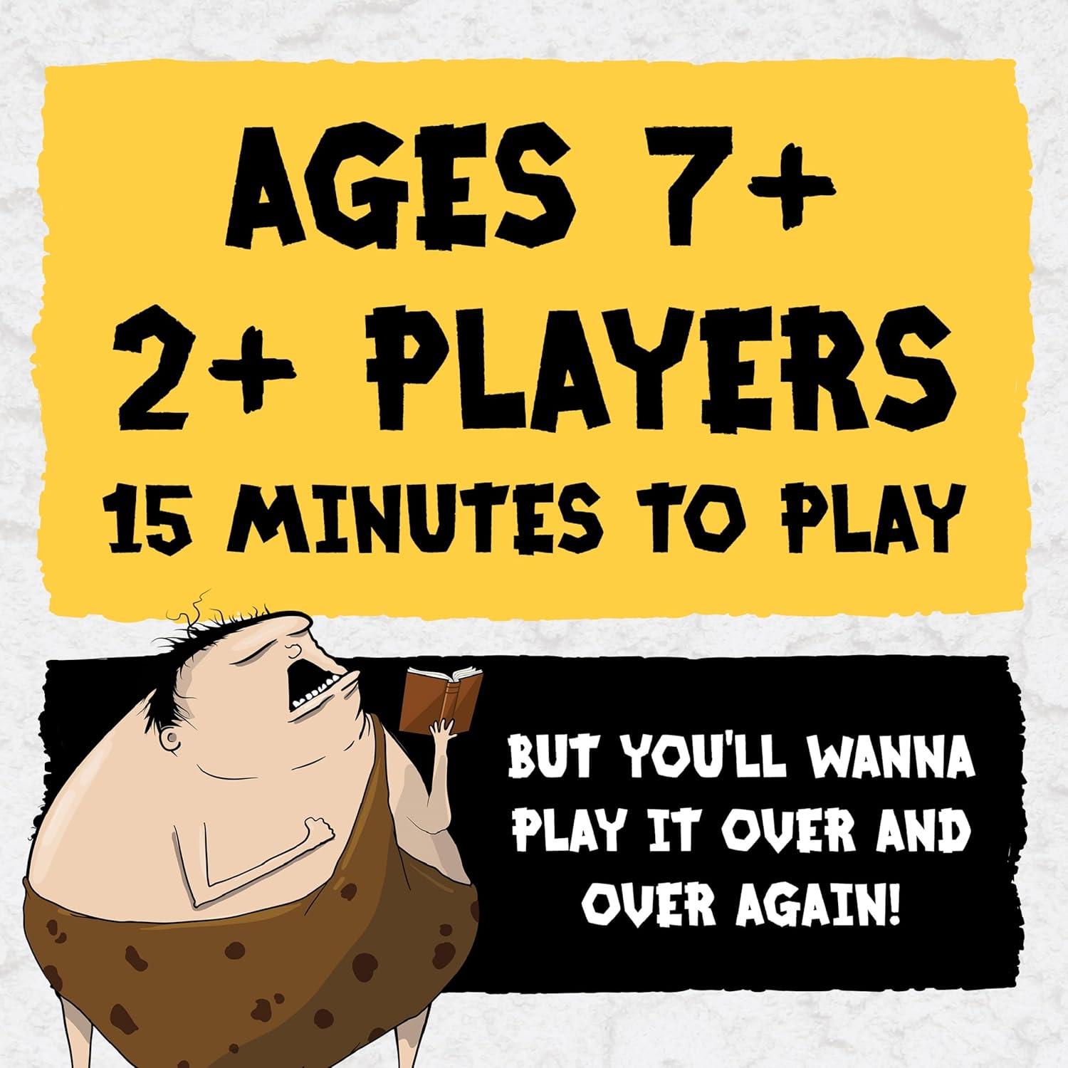imageExploding Kittens Poetry for Neanderthals 2 Players  Ages 7  15 Minutes to Play  Competitive Word Guessing Game  Party Game Family Game Night Kid and Adult Card GamePoetry for Neanderthals