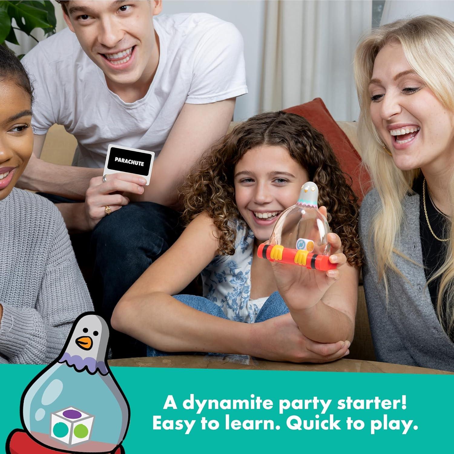 imageExploding Kittens Presents Exploding Pigeon  Hilarious FastPaced Party Game for Families Kids Teens ampamp Adults  Ages 7  3 Players  Perfect for Game Night