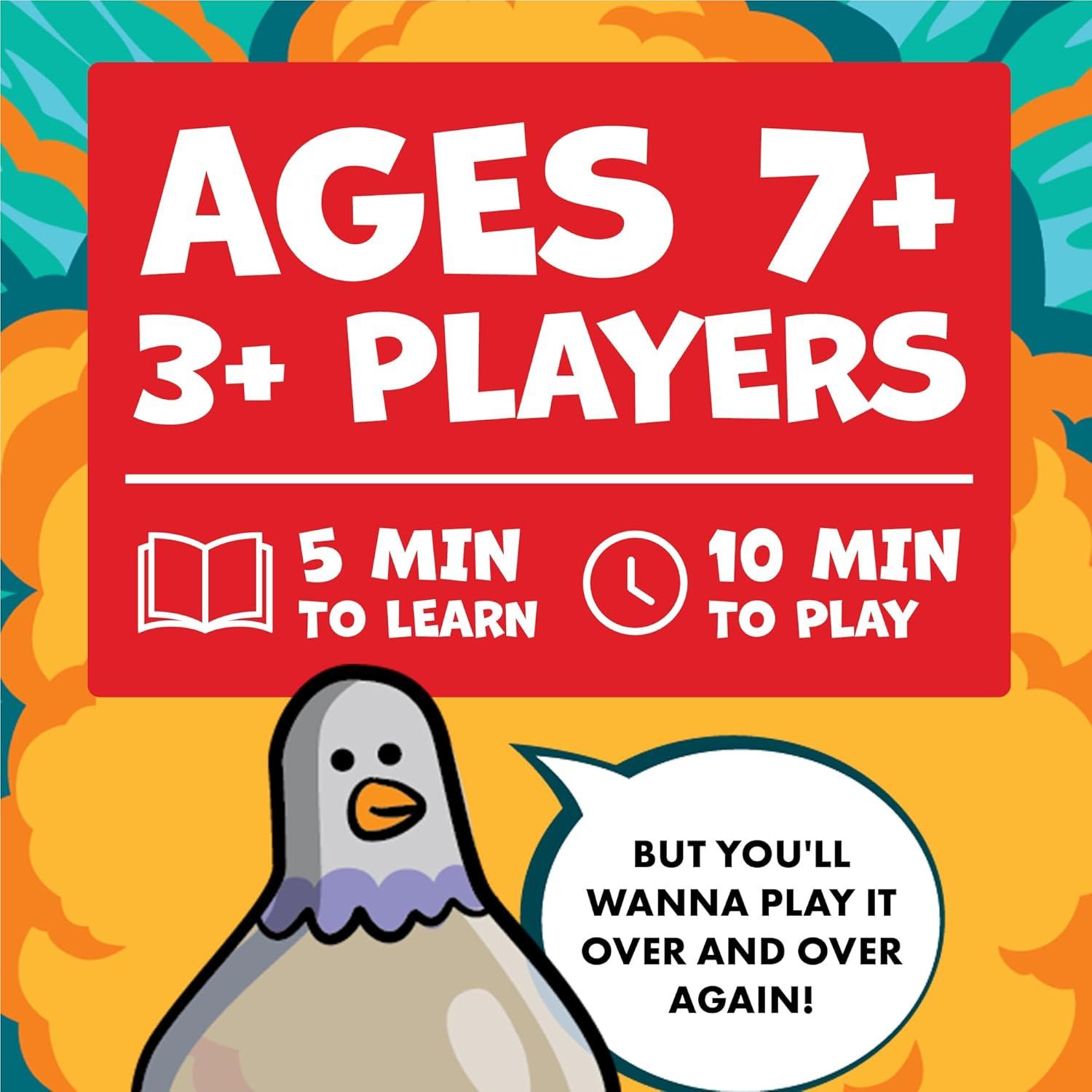 imageExploding Kittens Presents Exploding Pigeon  Hilarious FastPaced Party Game for Families Kids Teens ampamp Adults  Ages 7  3 Players  Perfect for Game Night