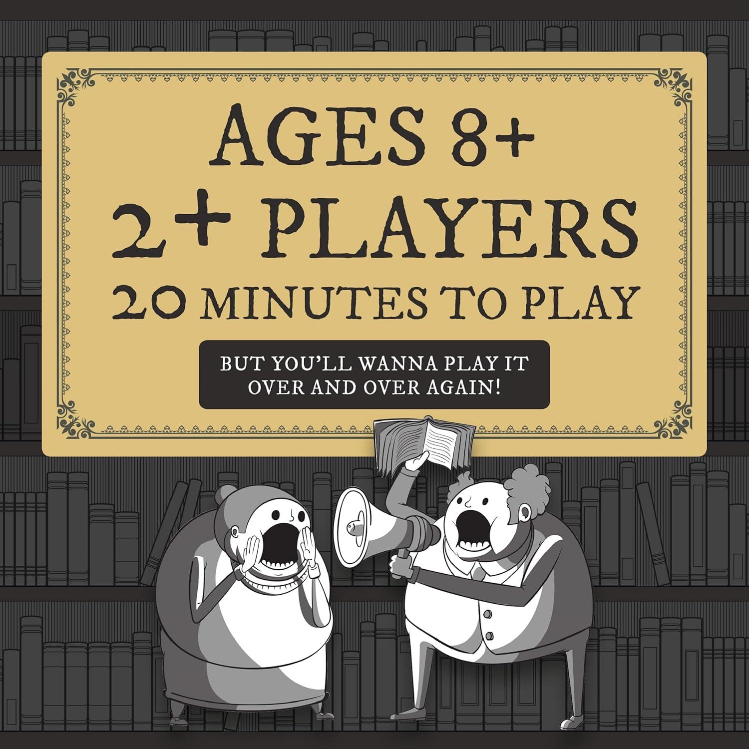 imageExploding Kittens Really Loud Librarians 2 Players  Ages 8  20 Minutes to Play  Fast Paced Word Shouting Board Game  Party Game Family Game Night Kid and Adult Card Game