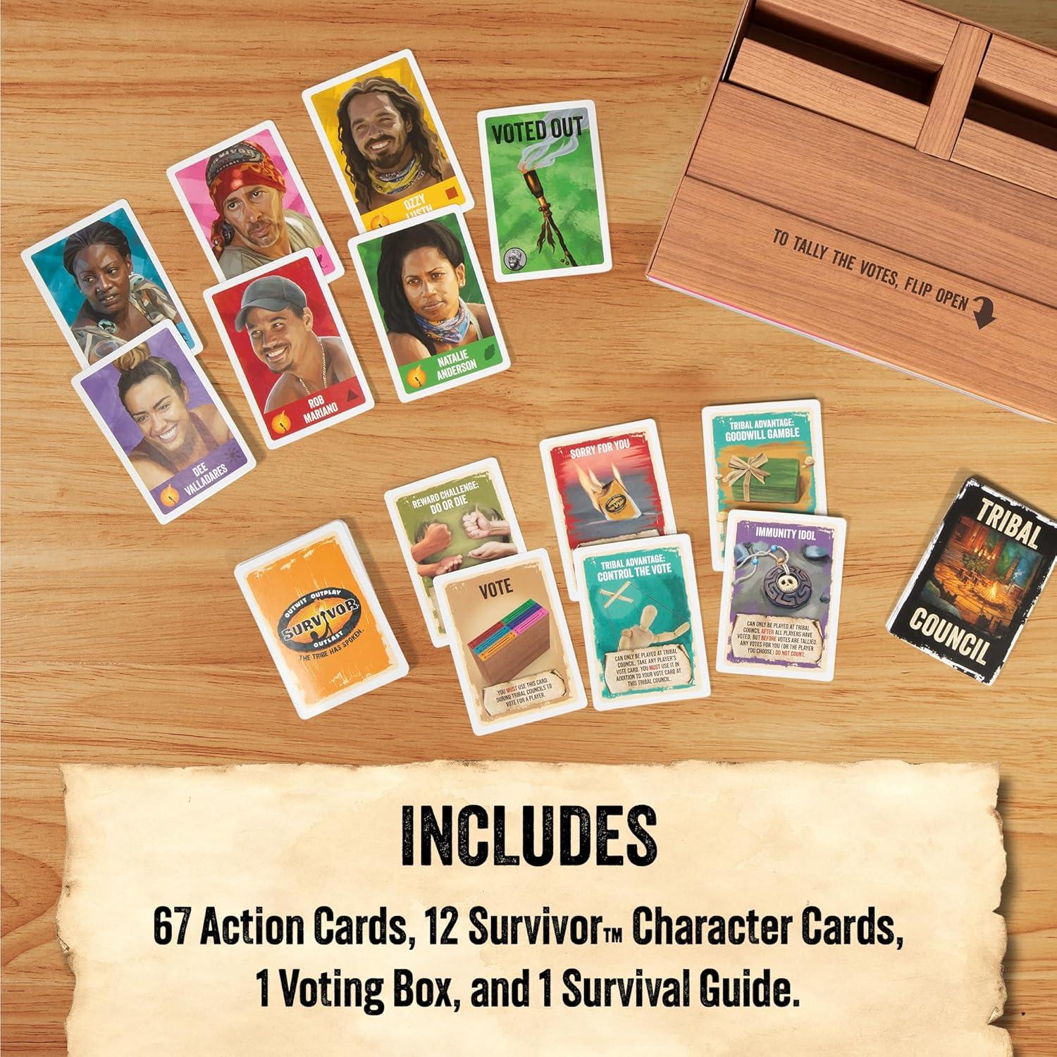 imageExploding Kittens Survivor The Tribe Has Spoken 36 Players  Ages 8  30 Minutes to Play  Official Card Game for Survivor Fans  Family Game Night Card Game
