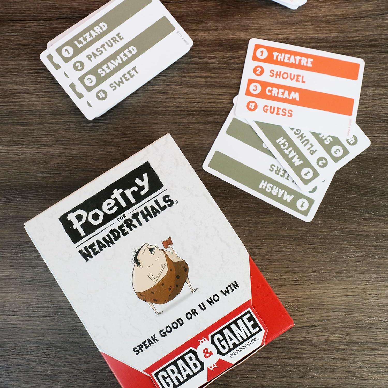 imageExploding Kittens That Escalated Quickly Grab ampamp GamePoetry for Neanderthals