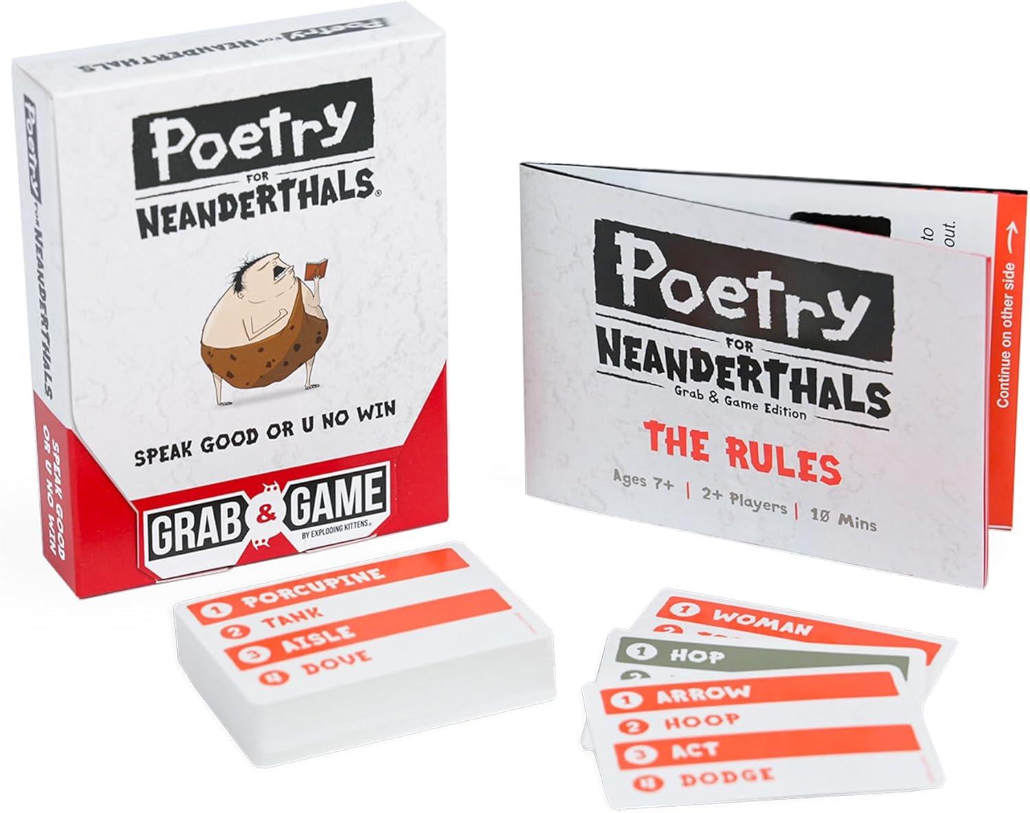 imageExploding Kittens That Escalated Quickly Grab ampamp GamePoetry for Neanderthals