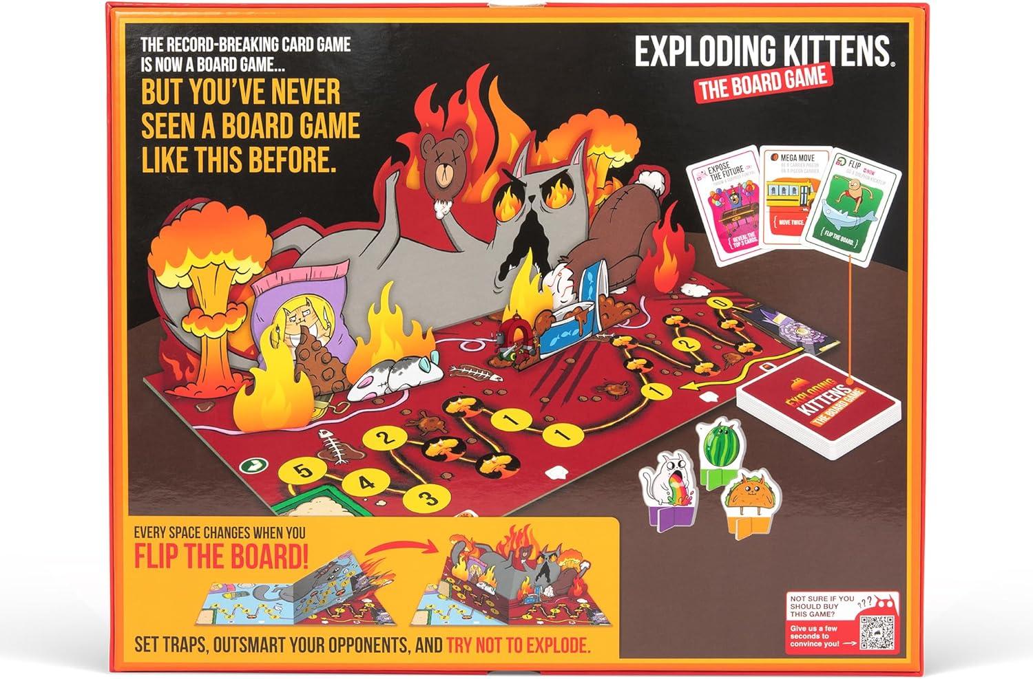 imageExploding Kittens The Board Game  The Action Packed Party Game to Celebrate 10th Birthday  26 Players Aged 7  Great for Adults Teens Collectors Kids