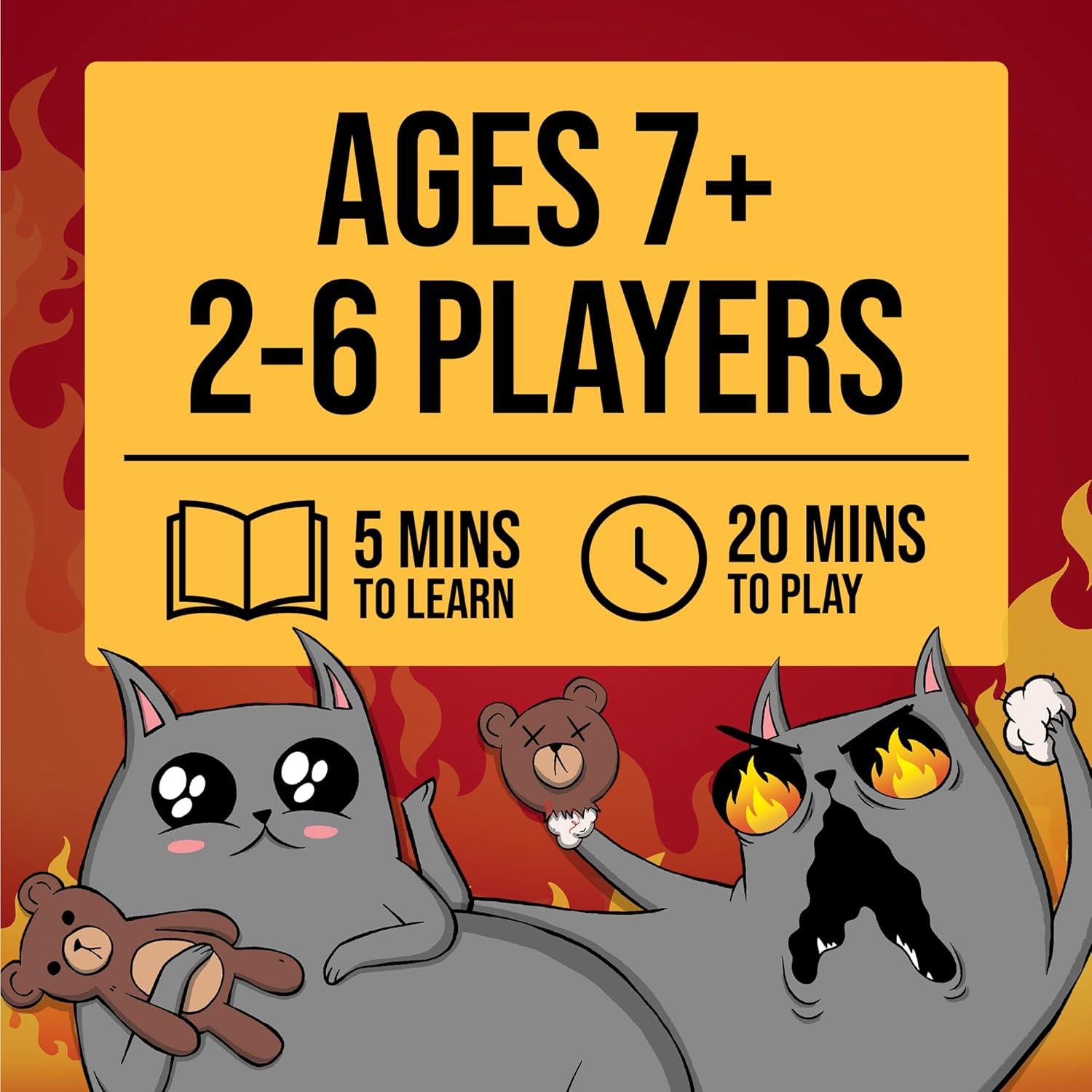 imageExploding Kittens The Board Game  The Action Packed Party Game to Celebrate 10th Birthday  26 Players Aged 7  Great for Adults Teens Collectors Kids