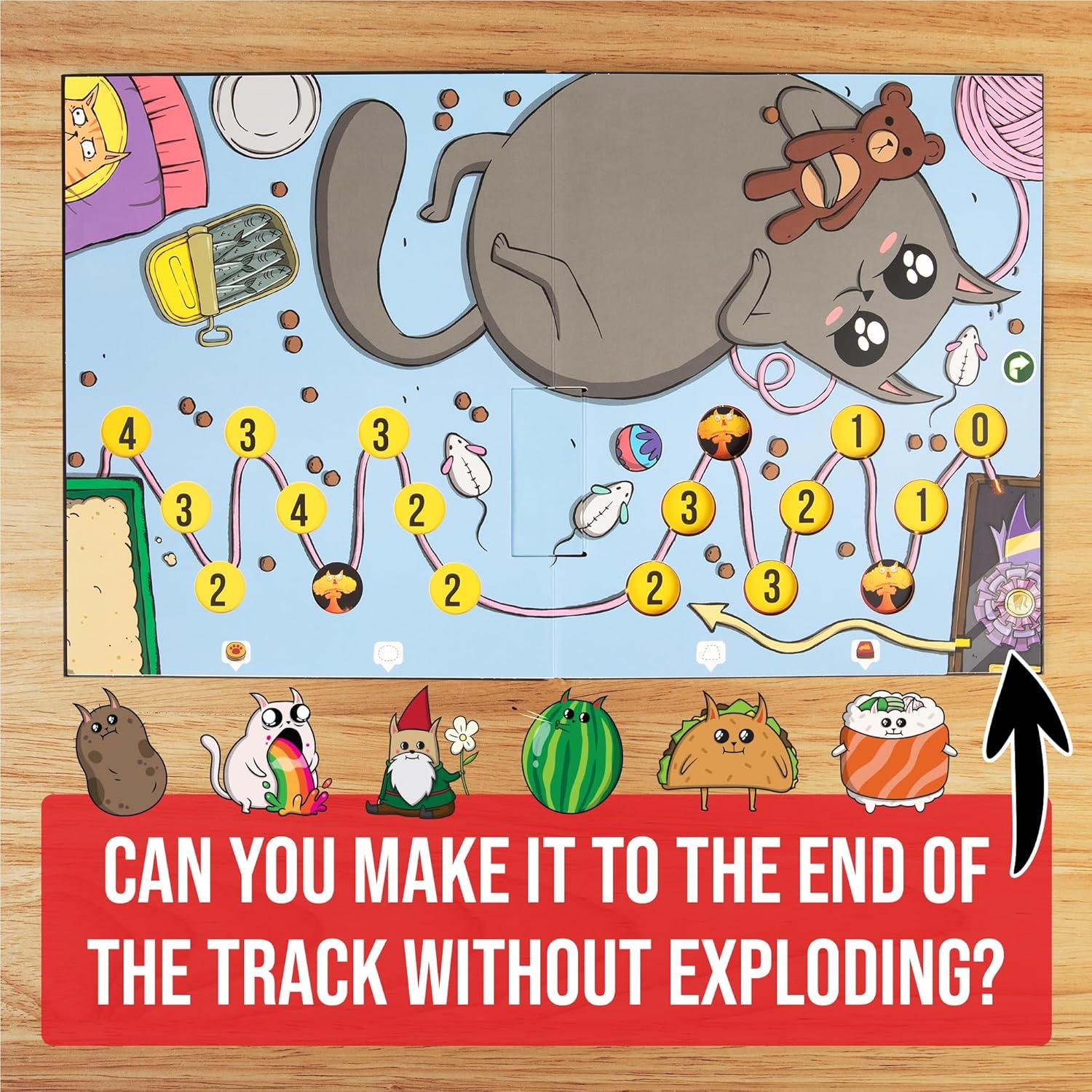 imageExploding Kittens The Board Game  The Action Packed Party Game to Celebrate 10th Birthday  26 Players Aged 7  Great for Adults Teens Collectors Kids