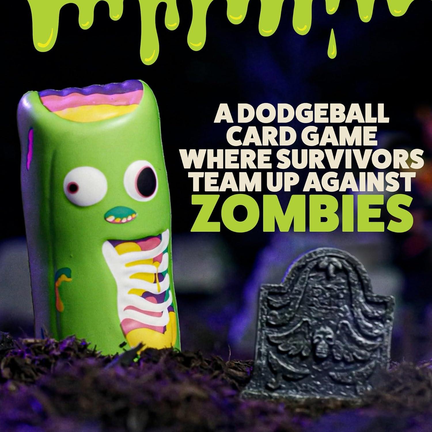 imageExploding Kittens Throw Throw Burrito Extreme Outdoor Edition 26 Players  Ages 7  15 Minutes to Play  Jumbo Dodgeball Card Game  Party Game Family Game Night Kid and Adult Card GameZombie Burrito