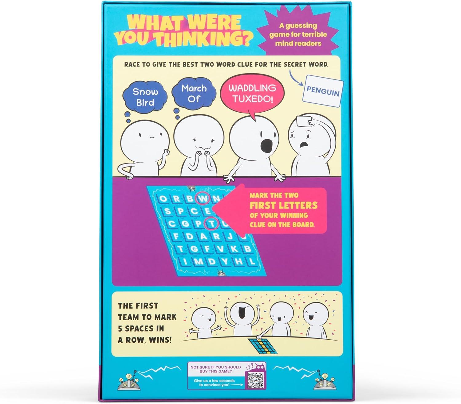 imageExploding Kittens What were You Thinking A Hilarious Guessing Board Game  Party Game for Ages 10 and up  Great for Adults Teens and Kids  3 Players or More