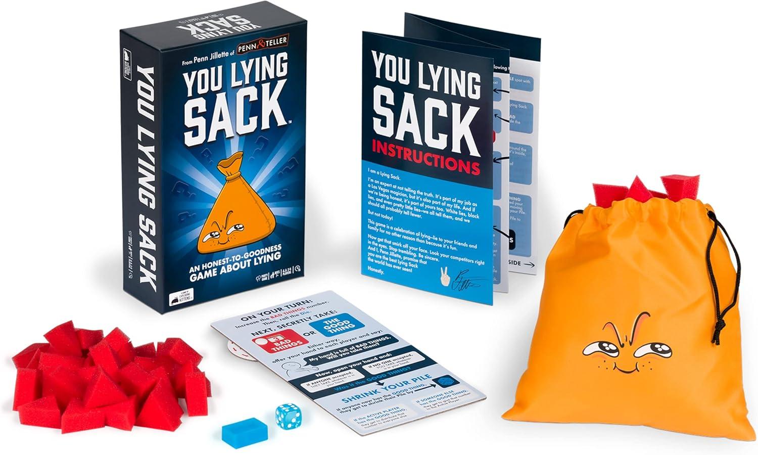 imageExploding Kittens You Lying Sack 25 Players  Ages 7  15 Minutes to Play  Bluffing Board Game  Party Game Family Game Night Kid and Adult Board Game