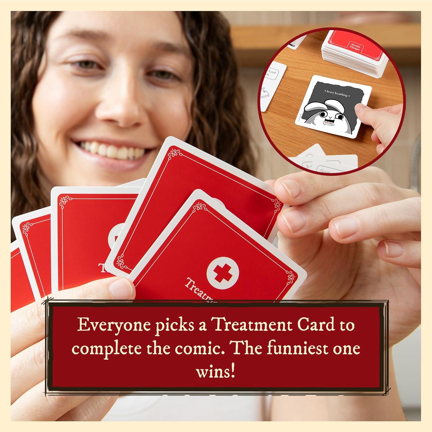 imageHorrible Therapist Extra Horrible Edition by Exploding Kittens  A Card Game for 38 Players Ages 17  Adult Party Game for Family NightBase Edition