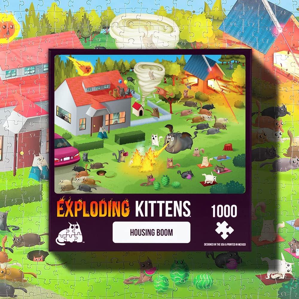 imageHousing Bloom Jigsaw Puzzle by Exploding Kittens  1000 Pieces Jigsaw Puzzle for Adults Teens and Kids  Cat Puzzle Funny Puzzle Art Puzzle