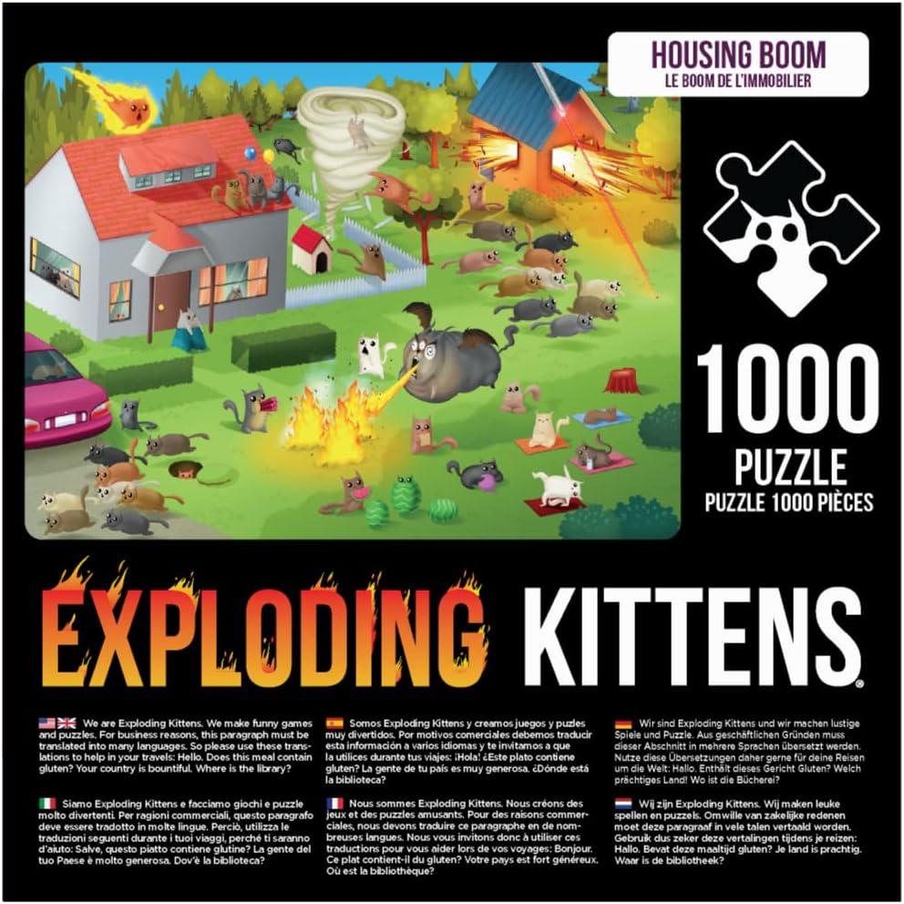 imageHousing Bloom Jigsaw Puzzle by Exploding Kittens  1000 Pieces Jigsaw Puzzle for Adults Teens and Kids  Cat Puzzle Funny Puzzle Art Puzzle