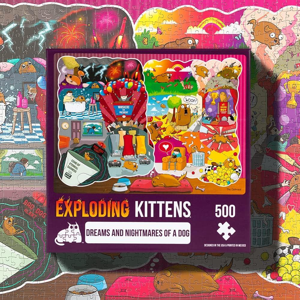 imageThe Dreams ampamp Nightmares of a Dog Jigsaw Puzzle by Exploding Kittens  500 Pieces Jigsaw Puzzle for Adults Teens and Kids  Dog Puzzle Funny Puzzle Art Puzzle