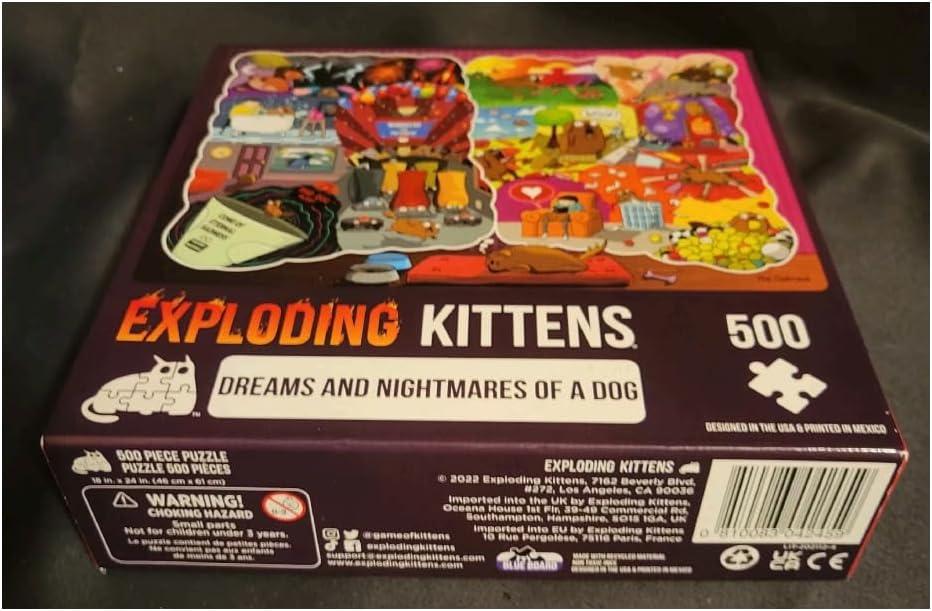 imageThe Dreams ampamp Nightmares of a Dog Jigsaw Puzzle by Exploding Kittens  500 Pieces Jigsaw Puzzle for Adults Teens and Kids  Dog Puzzle Funny Puzzle Art Puzzle