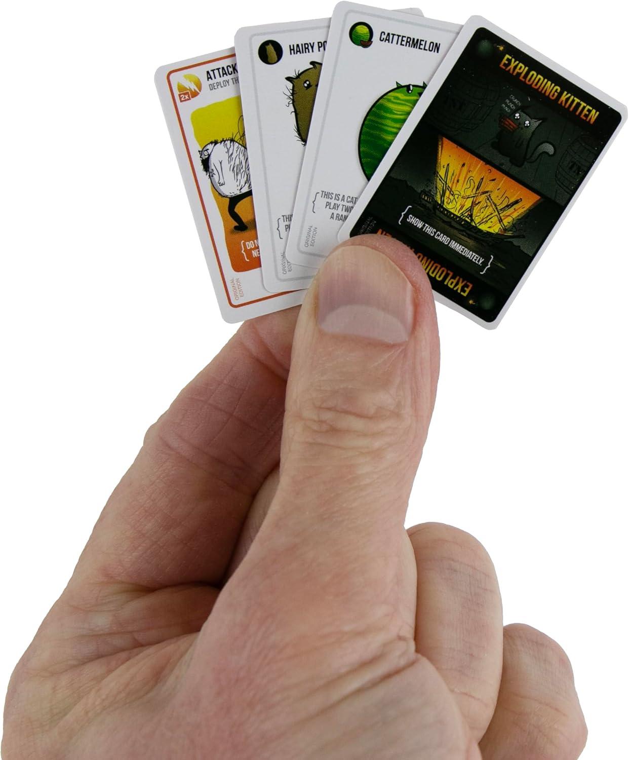 imageWorlds Smallest Exploding Kittens Hilarious Game for Family Game Night in Miniature Size  Travel Game  Funny Card Games  for Ages 8 and up
