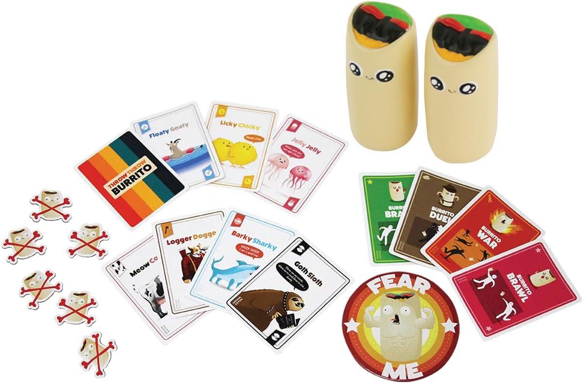 imageWorlds Smallest Throw Throw Burrito A Dodgeball Card Game in Miniature Size  Family Card Games for Adults Teens ampamp Kids  Travel Game  for Ages 8 and up