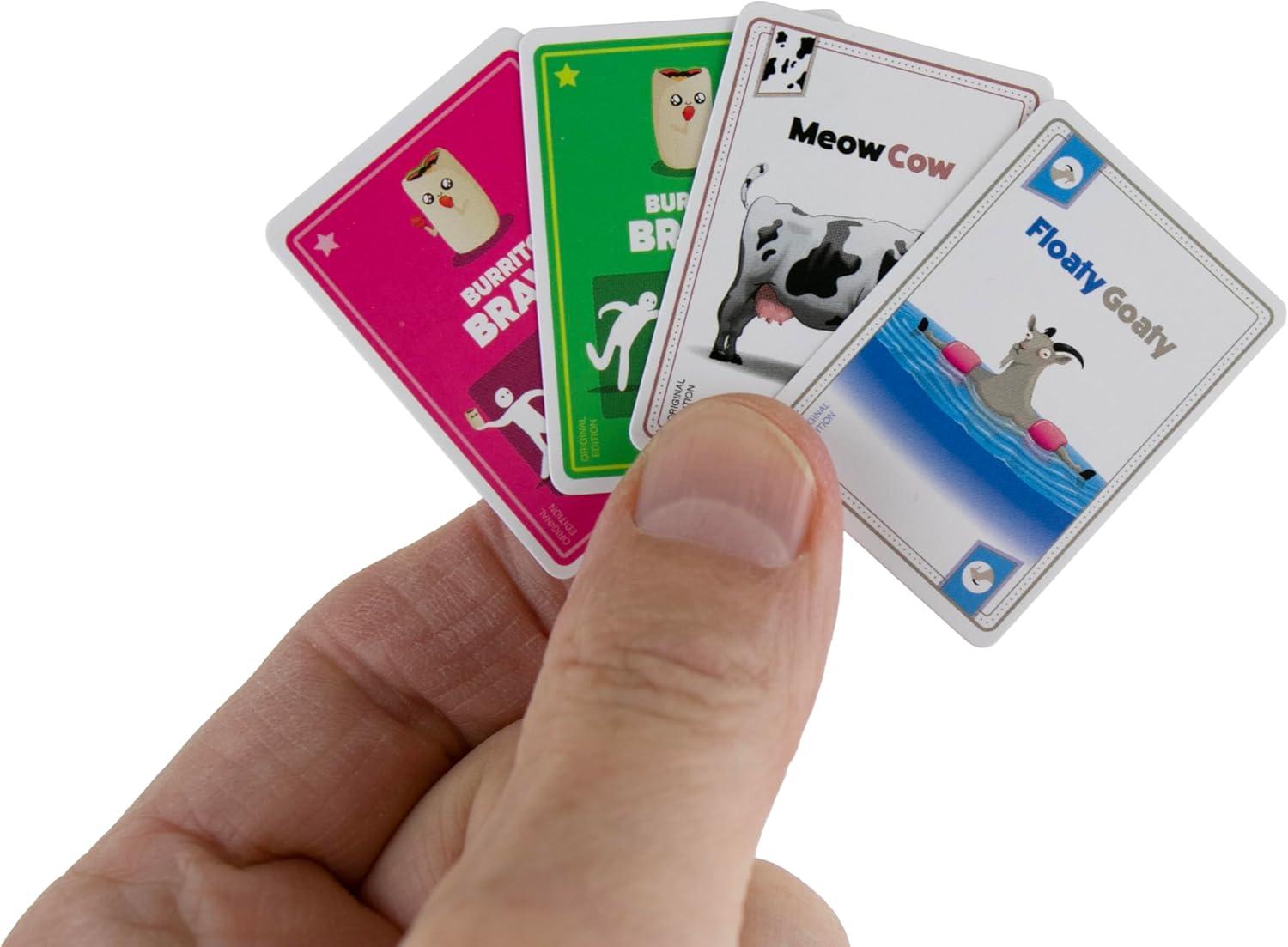 imageWorlds Smallest Throw Throw Burrito A Dodgeball Card Game in Miniature Size  Family Card Games for Adults Teens ampamp Kids  Travel Game  for Ages 8 and up