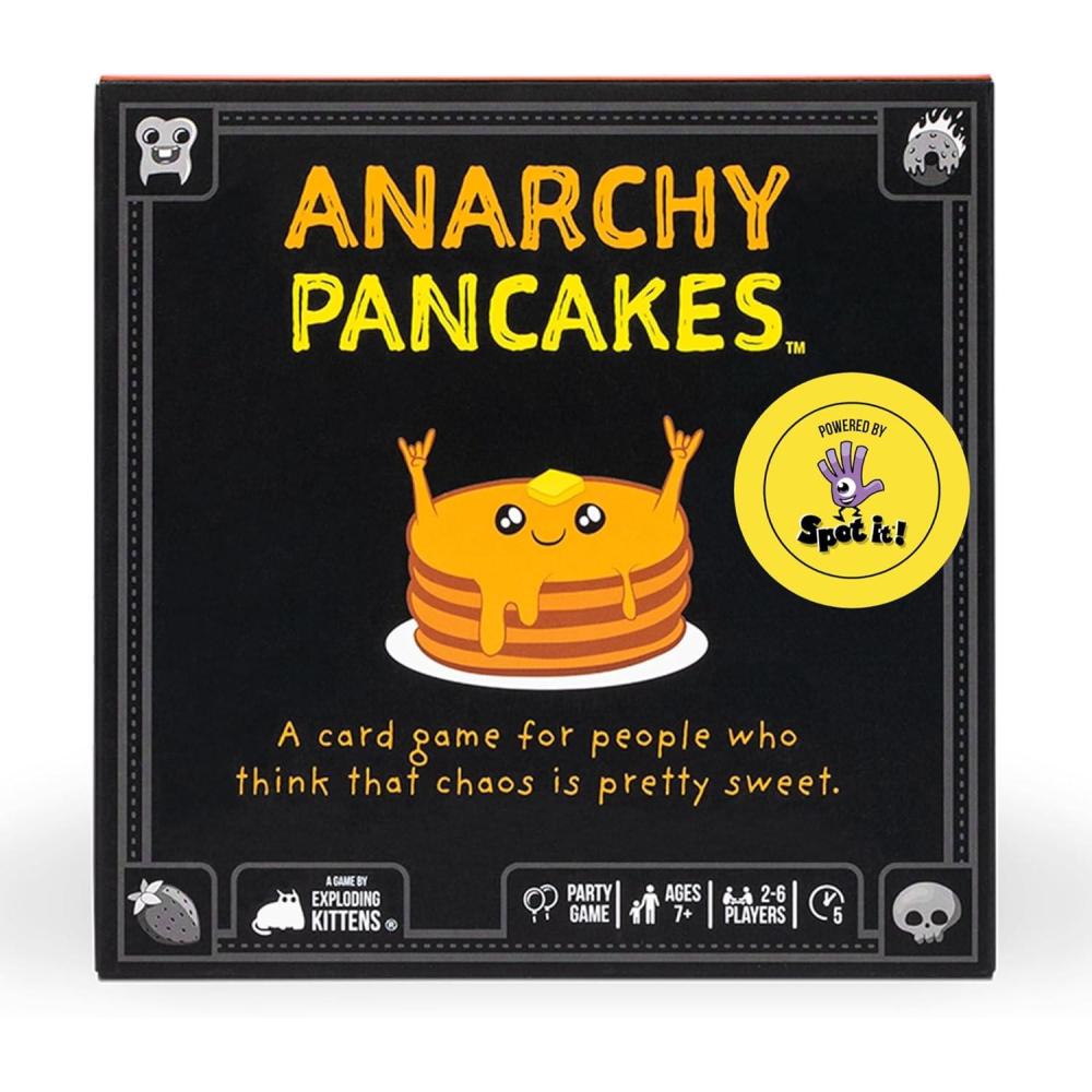 imageExploding Kittens Anarchy Pancakes 26 Players  Ages 7  5 Minutes to Play  Strategic and Chaotic Card Game  Party Game Family Game Night Kid and Adult Card Game