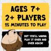 imageExploding Kittens Poetry for Neanderthals 2 Players  Ages 7  15 Minutes to Play  Competitive Word Guessing Game  Party Game Family Game Night Kid and Adult Card GamePoetry for Neanderthals