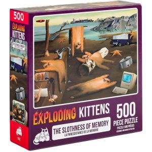imageCat in The Mirror Jigsaw Puzzle by Exploding Kittens  1000 Pieces Ideal for Adults Teens and Kids  A Funny and Artistic CatThemed PuzzleSlothness of Memory  500 Piece