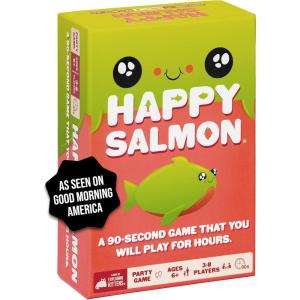 imageExploding Kittens Happy Salmon 38 Players  Ages 6  90 Second Rounds  Easy to Learn Quick Matching Card Game  Party Game Family Game Night Kid and Adult Card GameHappy Salmon Original