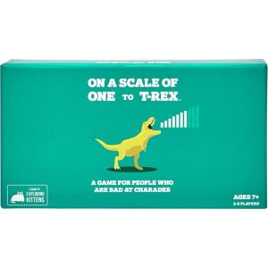 imageExploding Kittens On a Scale of One to TRex 28 Players  Ages 7  15 Minutes to Play  Charades Style Acting Card Game  Party Game Family Game Night Kid and Adult Card GameTRex NEW Game