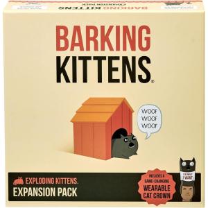 imageExploding Kittens Original Edition in Collectible Tin  Fun ampamp Hilarious Card Game for Kids and Adults Ideal for Party Family Game Night and Party 56 Cards IncludedExpansion Barking Kittens