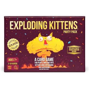 imageExploding Kittens Original Edition in Collectible Tin  Fun ampamp Hilarious Card Game for Kids and Adults Ideal for Party Family Game Night and Party 56 Cards IncludedLarger Party Edition