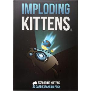 imageExploding Kittens Original Edition in Collectible Tin  Fun ampamp Hilarious Card Game for Kids and Adults Ideal for Party Family Game Night and Party 56 Cards IncludedExpansion Imploding Kittens
