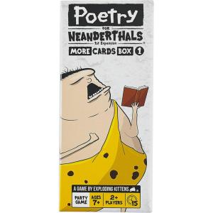 imageExploding Kittens Poetry for Neanderthals 2 Players  Ages 7  15 Minutes to Play  Competitive Word Guessing Game  Party Game Family Game Night Kid and Adult Card GameExpansion Pack