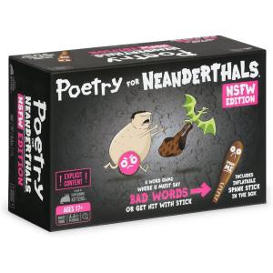 imageExploding Kittens Poetry for Neanderthals 2 Players  Ages 7  15 Minutes to Play  Competitive Word Guessing Game  Party Game Family Game Night Kid and Adult Card GameNSFW Edition