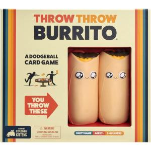 imageExploding Kittens Throw Throw Burrito Extreme Outdoor Edition 26 Players  Ages 7  15 Minutes to Play  Jumbo Dodgeball Card Game  Party Game Family Game Night Kid and Adult Card GameOriginal Edition