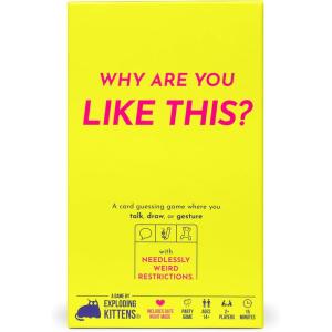 imageExploding Kittens Why are You Like This 2 Players  Ages 14  15 Minutes to Play  Talking Drawing ampamp Gesturing Guessing  Party Family Date Night Couples Game