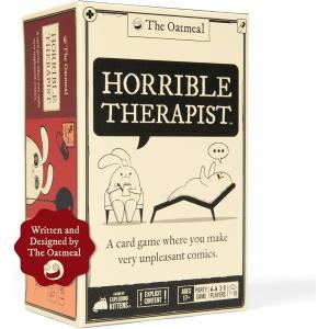 imageHorrible Therapist Extra Horrible Edition by Exploding Kittens  A Card Game for 38 Players Ages 17  Adult Party Game for Family NightBase Edition